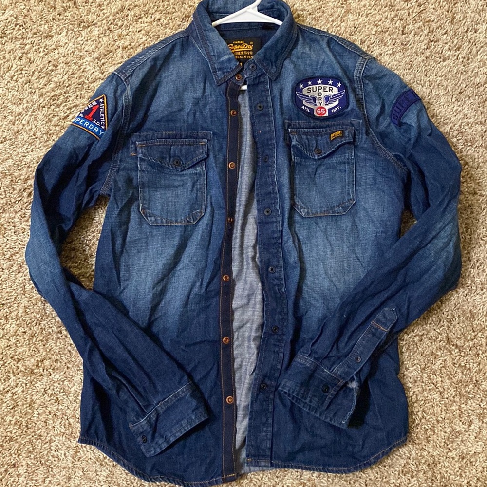 Men’s SuperDry jean shirt